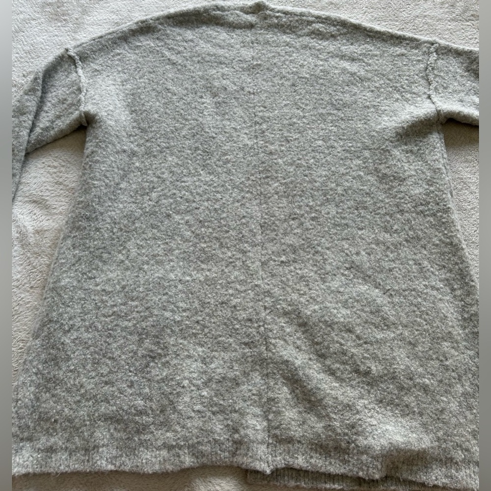 Free People Phantom Long Open-Front Cardigan, Gray - Picture 5 of 14